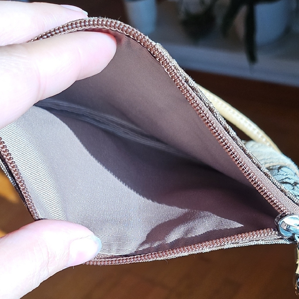 Coach Tan Signature Wristlet - Picture 4 of 4